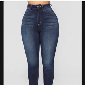 Fashion Nova high waste skinny jeans